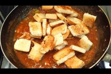 Bread Manchurian Recipe | Non Fried Manchurian  | Bread Masala Recipe | Less Oil Breakfast Recipe |