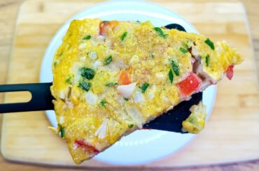 Oats Omelette | Weight Loss Food  | Healthy Breakfast Recipe. Classic American Omelette