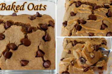 Baked Oats Recipe | Healthy Low Calorie Viral Baked Oats Recipe | Easy Baked Oatmeal Recipe
