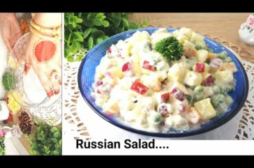 Russian salad recipe | Best healthy & tasty salad |Best easy & healthy salad recipe| Healthy salad
