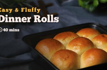 Easy Dinner Rolls | Easy Buns | Continental Recipes | Bread Recipes | Cookd