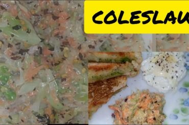 COLESLAW SALAD RECIPE I Simple Homemade Easy Tasty Recipe.