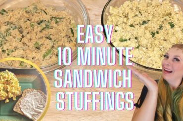 EASY VEGAN LUNCH! Delicious No Tuna & No Egg Salads | Funny Vegan Cooking