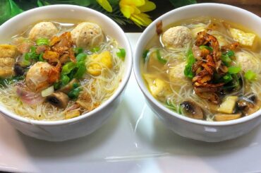 Indonesian traditional Baso soup recipe||healthy and yummy baso soup recipe||billkiss easy recipes