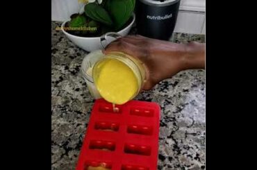 TURMERIC MANGO POPSICLE | POPSICLE RECIPE | FRUIT POPSICLE | HEALTHY RECIPES | Abyshomekitchen