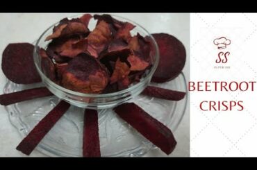 How To Make Beetroot Crisps | Beetroot Crisps Recipe | Healthy Snacks | Super Sri