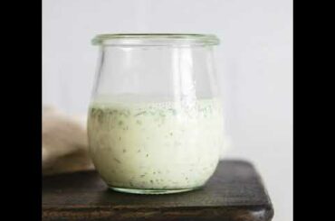 Greek Yogurt Dressing | easy healthy salad dressing