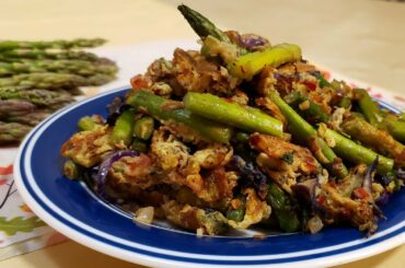 Healthy Breakfast Recipe | Quick & Easy Protein Rich Breakfast of Asparagus with Eggs #EasyCookWorld