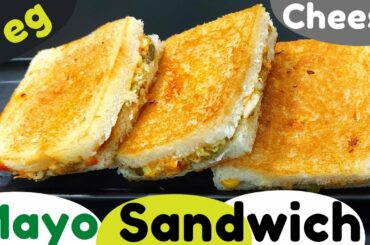 Veg Sandwich |VegCheeseMayo Sandwich|Easy Sandwich Recipe |Cheesy Veg sandwich Recipe | Tapus Corner