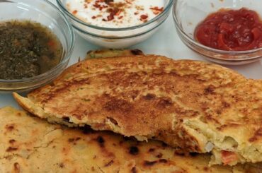 Healthy breakfast recipe/Besan(Gram flour)/Rice flour Chills Recipe