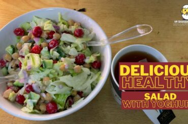 Delicious Healthy Salad with Yoghurt Recipes for Weight Loss | healthy vegetable salad