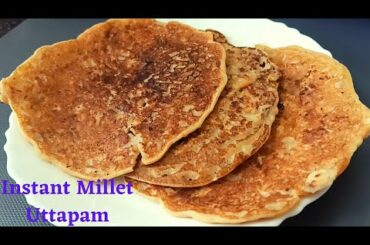 Instant Millet Uttapam/Instant Jowar Uttapam/Healthy-Breakfast recipes/Jowar recipes for weight loss