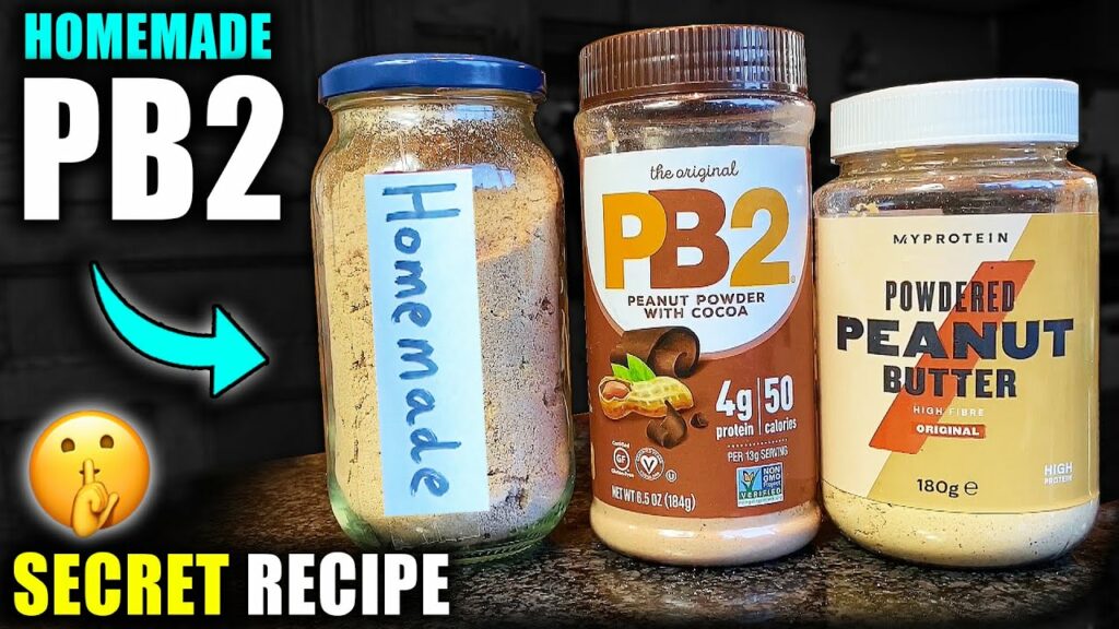 How To Make *HOMEMADE* PB2 Peanut Butter Powder (ONLY 33 CALORIES