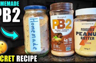 How To Make *HOMEMADE* PB2 Peanut Butter Powder (ONLY 33 CALORIES) | Healthy, Low Calorie PB2 Recipe