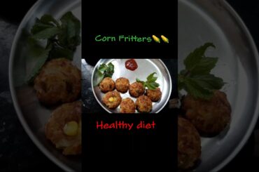 Corn fritters for healthy weightloss | easy diet recipe