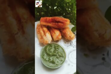 Bread Paneer rolls recipe| stuffed paneer bread rolls | easy snack recipe   #shorts #tastyattack