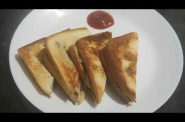 Zero oil Veg Sandwich Recipe || Healthy snack || Oil less snack recipe