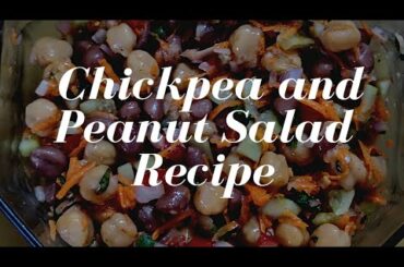 Quick and Healthy Salad Recipe | Chickpea and Peanut Salad Recipe | Weight loss Recipe | NishFit