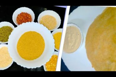 Protein weight  loss dosa( healthy breakfast recipe) recipe in Telugu