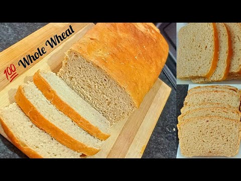 Whole Wheat Sandwich Bread | No maida | No Eggs | Healthy sandwich bread recipe | Whole Wheat Sandwich Bread | No maida | No Eggs | Healthy sandwich bread recipe |