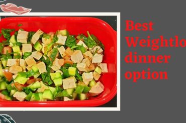 Healthy Salad, Dinner option for Weight loss  #healthysalad #weightloss #dieting #healthyfood