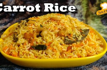 Carrot Rice | Easy & Healthy Lunch Box rice In 5 mins | Carrot Rice  | Easy Lunch Box Recipes