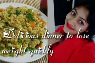 Extreme weightloss healthy lunch/dinner recipe -oats upma Hindi Vlog