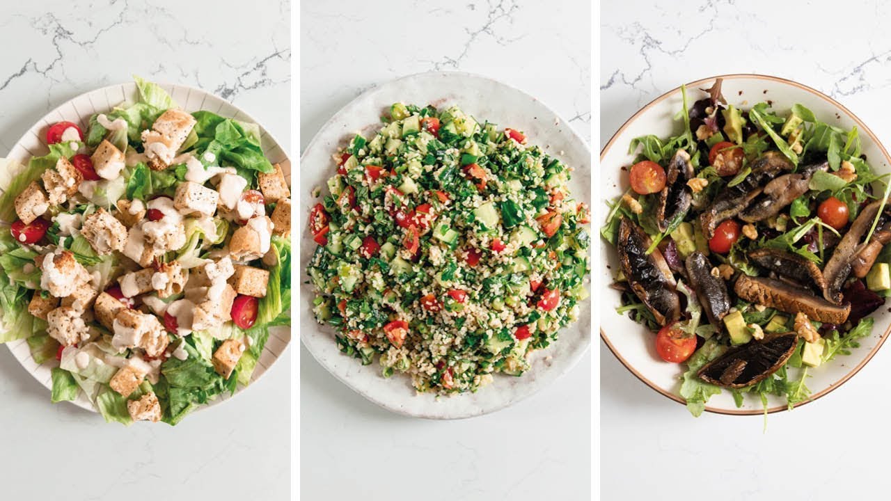 HOW TO MAKE A VEGAN SALAD | 3 Delicious & Easy Recipes HOW TO MAKE A VEGAN SALAD | 3 Delicious & Easy Recipes