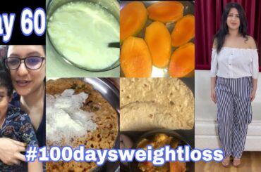 Day 60 of my 100 Days of Weight Loss Challenge | Meet my 2 year Nephew | Parontha Makhan | Punjabi