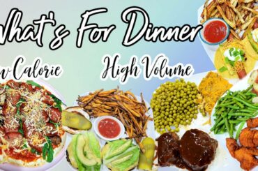 WHATS FOR DINNER? | EASY LOW CALORIE HIGH VOLUME MEALS | NICOLE BURGESS WHAT'S FOR DINNER