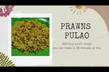 Prawns Pulao recipe || Healthy recipes || #seafoodrecipes