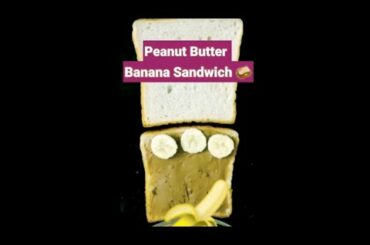 Weight loss Healthy PEANUT BUTTER & BANANA SANDWICH | #shorts | #ytshorts | 2 minutes breakfast |