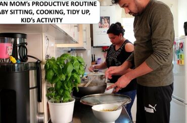 Baby Sitting Day | Indian Mom's Real Productive Afternoon Routine | Indian Healthy Lunch Routine