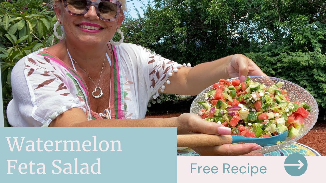 5 Minute Fast Healthy Delicious Summer Watermelon Feta Easy Summer Salad Recipe with Kristin Omdahl 5 Minute Fast Healthy Delicious Summer Watermelon Feta Easy Summer Salad Recipe with Kristin Omdahl