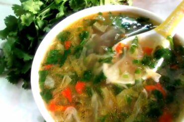 Lemon Coriander Soup | Weight Loss Soup Recipe