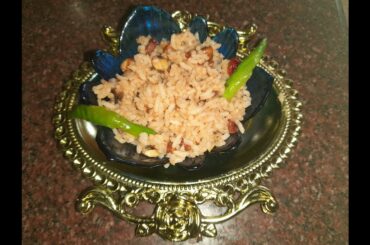 Nutty sauce rice#Nutrition rich rice#A healthy lunch box recipe#A Video by Pavithraprabakar
