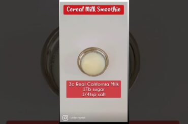 Cereal Milk Smoothie Bowl - easy healthy breakfast recipe! RunEatRepeat.com