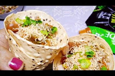 Masala Papad Cone Chaat| #shorts Easy n Quick Snack Recipe| Healthy Chaat Recipe| Masala Papad