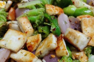 Sauteed vegetables recipe,healthy easy Snack,paneer sauteed vegetables,tasty snack recipe,onion,