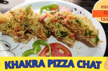 KHAKRA PIZZA CHAT || healthy nutritional snack || Mrisha's unique recipe