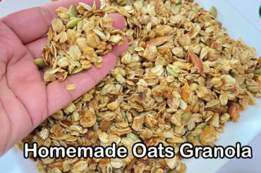 Homemade Oats Granola | Healthy Breakfast Recipe | Healthy Oats Recipe | Weight loss recipes