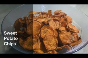 Baked Sweet Potato Chips | Low Calorie Chips Recipe | Simple Chips recipe |#shorts #sweetpotatochips