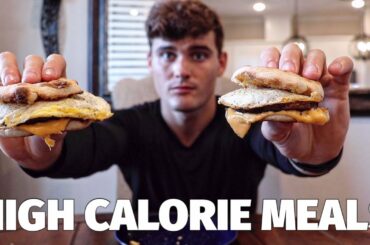 LOW VOLUME HIGH CALORIE MEALS FOR A DAY | GAIN WEIGHT EASY