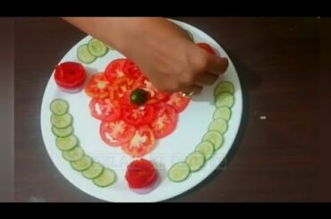 2 Beautiful And Easy Salad Decorations recipe ||How To Make Salad Creating In Plate Step By Step
