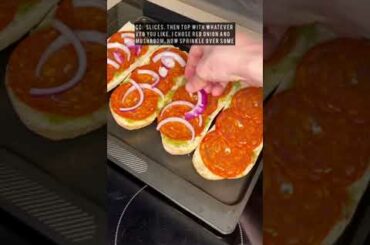 Chorizo Pesto Pizzas - Quick and easy tasty meal. #shorts #healthyrecipes