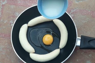 5 Minutes Recipe||Quick and Easy Evening Snacks Recipe||Instant Banana egg Recipe