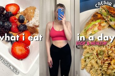 WHAT I EAT IN A DAY (healthy, non restrictive, weight loss meals)