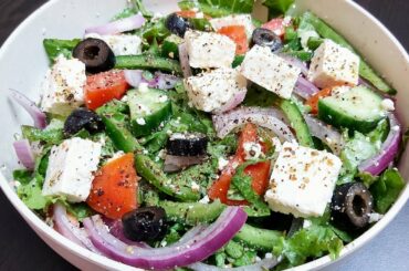 GREEK SALAD | Keto Greek Salad | Healthy Salad for Weight Loss | Keto Diet Salad Recipe | Gym Diet