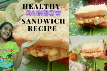 SANDWICH | RAINBOW SANDWICH |  MUST TRY | HEALTHY SANDWICH | #HEALTHY #SANDWICH