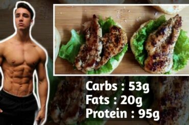 Healthy Chicken Burger Recipe \  95gm Protein \ NO PATTY NEEDED \  Rohit Gaikwad \ Fraser Wilson